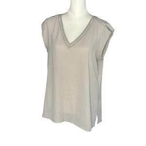 DR2 Medium Gray Short Sleeve Cap Top